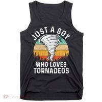 Funny Tornado Storm Chasing Twister Hurricane Boys Tank Top thumb 0