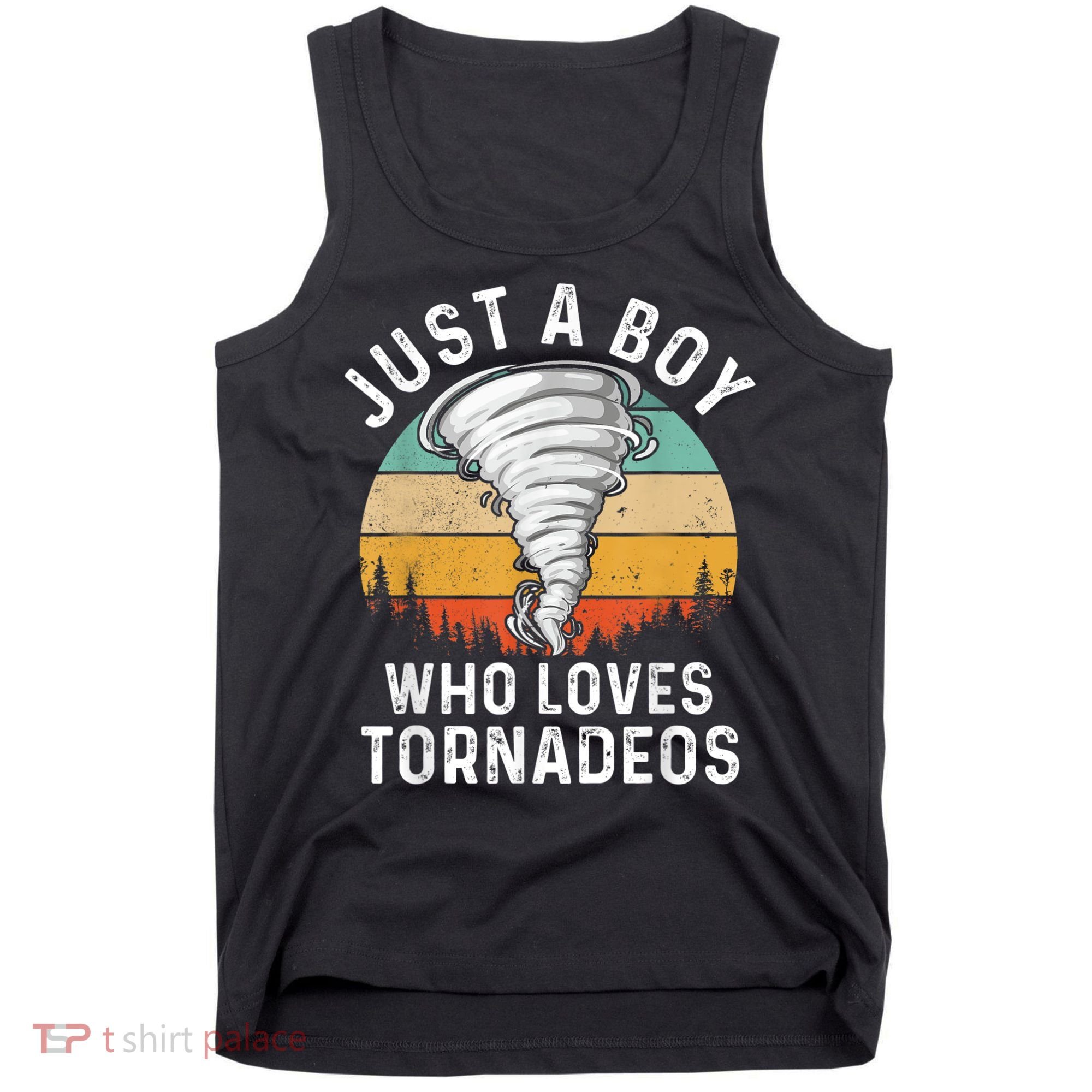 Funny Tornado Storm Chasing Twister Hurricane Boys Tank Top
