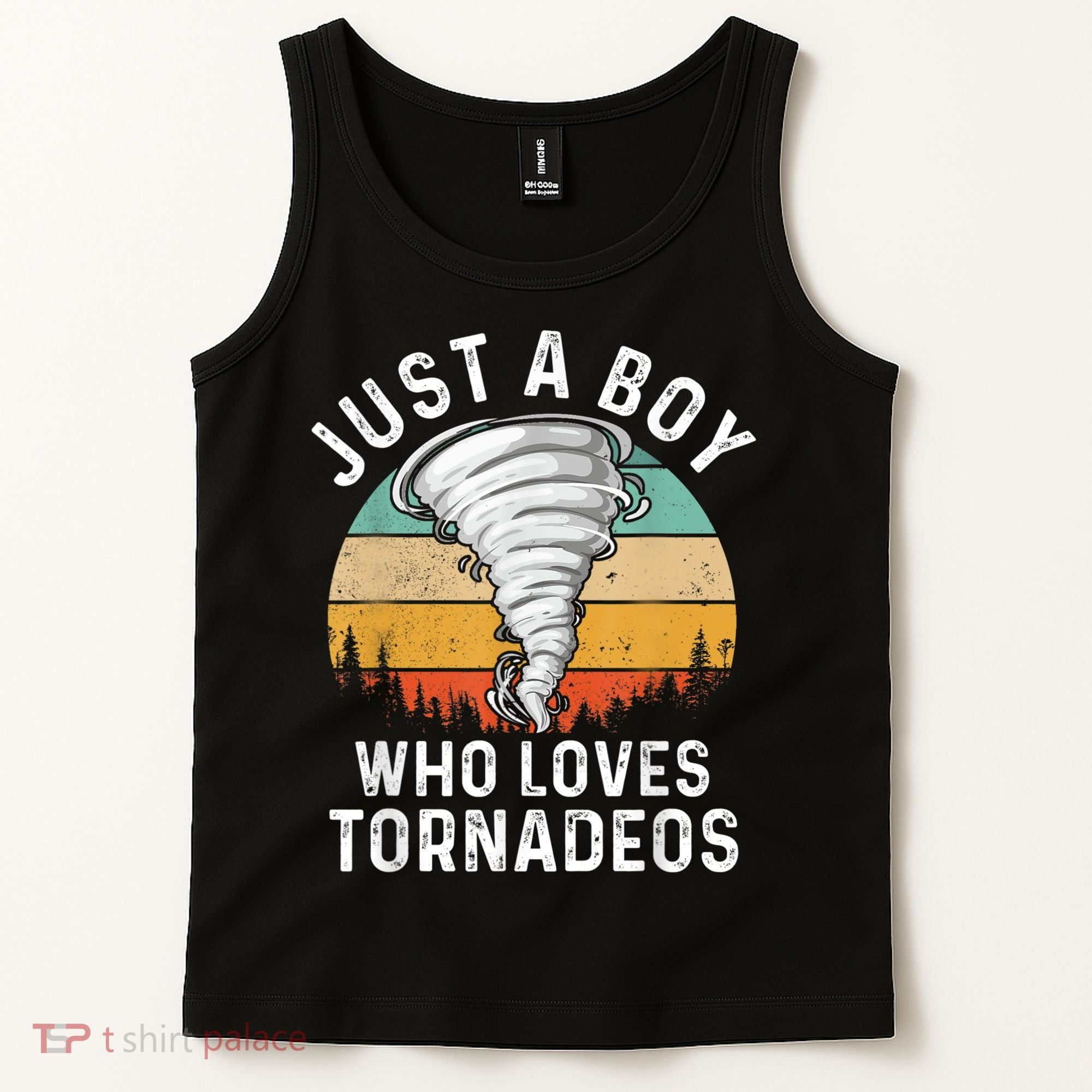 Funny Tornado Storm Chasing Twister Hurricane Boys Tank Top
