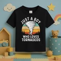 Funny Tornado Storm Chasing Twister Hurricane Boys Toddler T-Shirt thumb 3