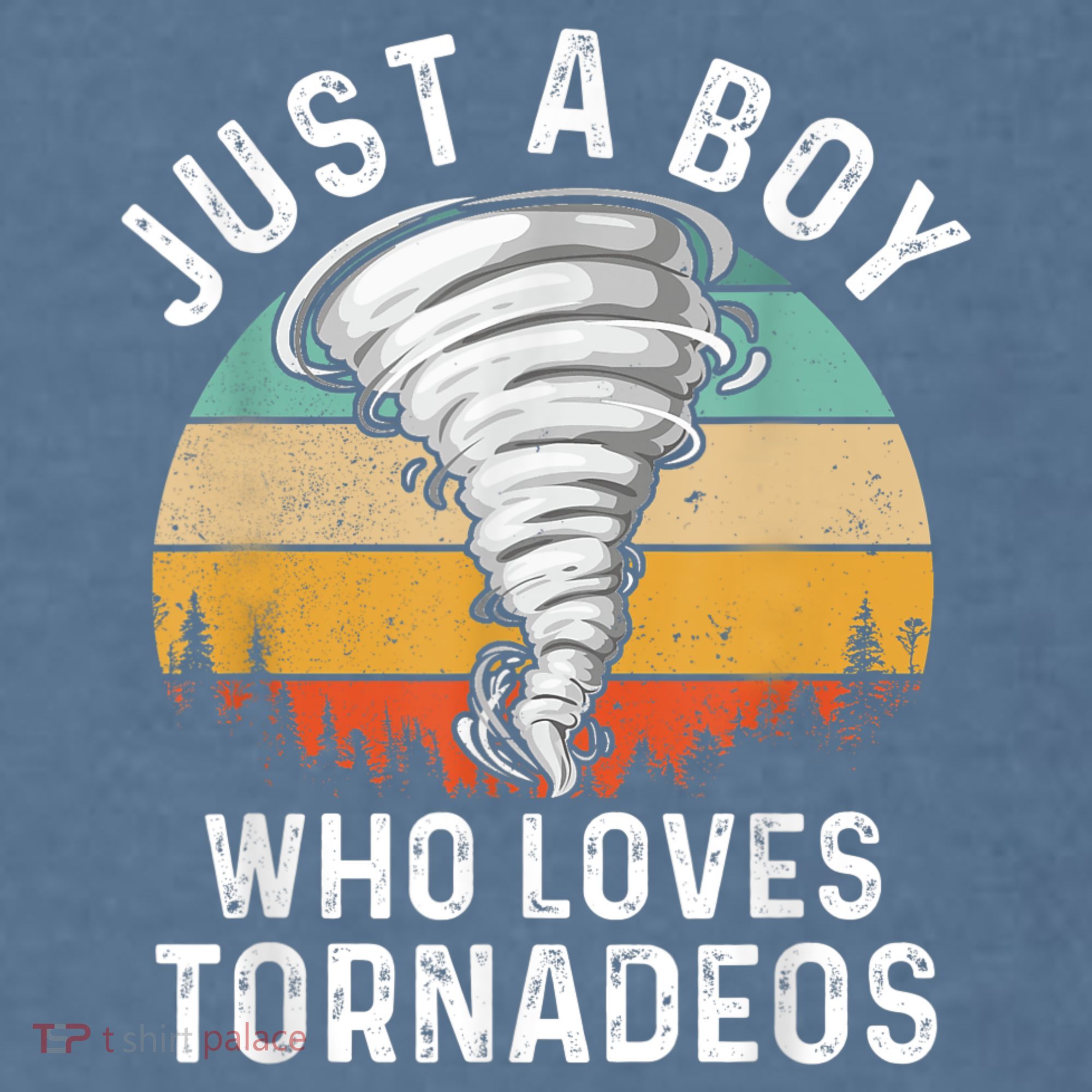 Funny Tornado Storm Chasing Twister Hurricane Boys Garment-Dyed Sweatshirt