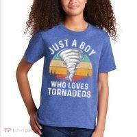 Funny Tornado Storm Chasing Twister Hurricane Boys Kids T-Shirt thumb 2