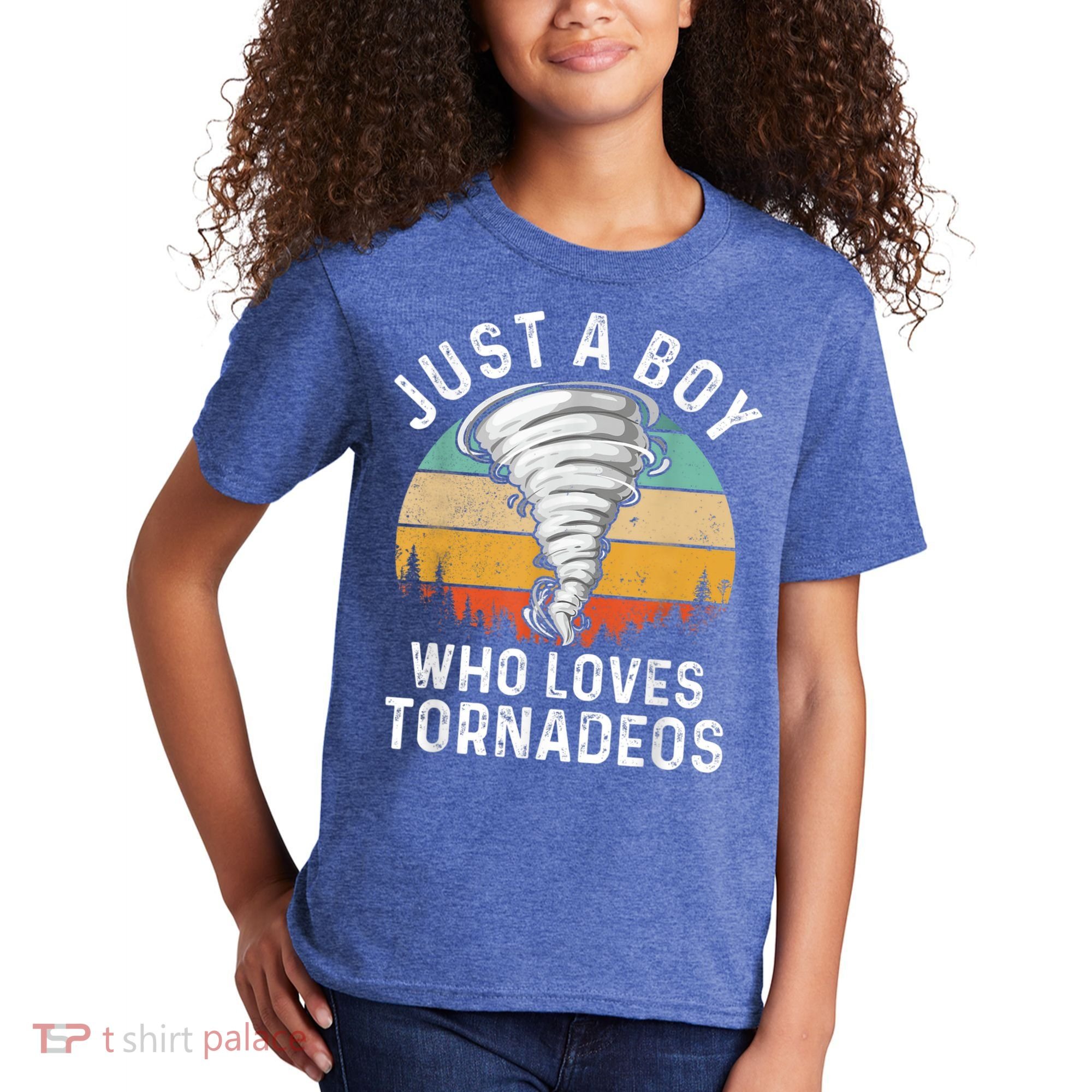 Funny Tornado Storm Chasing Twister Hurricane Boys Kids T-Shirt