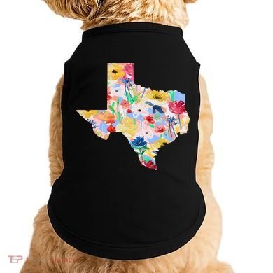 Flower Texas State Floral Design Doggie Tank