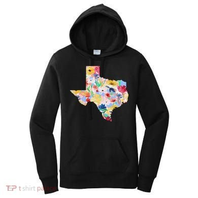 Flower Texas State Floral Design Women's Hoodie