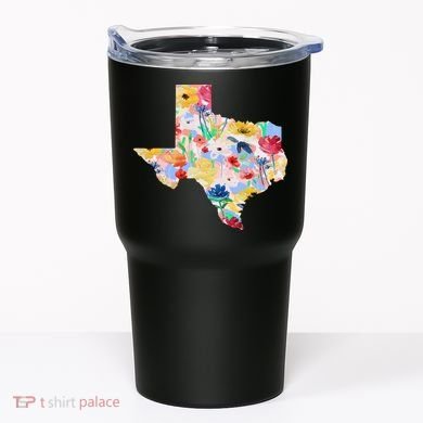 Flower Texas State Floral Design Tumbler