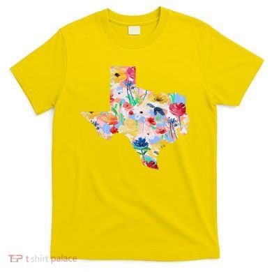 Flower Texas State Floral Design T-Shirt