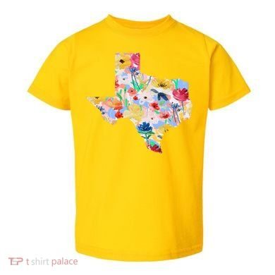 Flower Texas State Floral Design Toddler T-Shirt