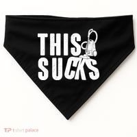 Funny This Sucks Vacuum Cleaner USA-Made Doggie Bandana thumb 0