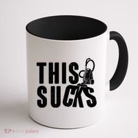 Funny This Sucks Vacuum Cleaner Coffee Mug thumb 1