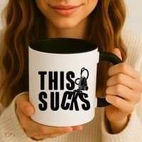 Funny This Sucks Vacuum Cleaner Coffee Mug thumb 3
