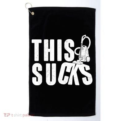 Funny This Sucks Vacuum Cleaner Golf Towel