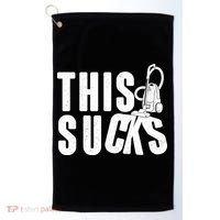 Funny This Sucks Vacuum Cleaner Golf Towel thumb 0