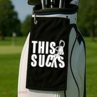 Funny This Sucks Vacuum Cleaner Golf Towel thumb 2