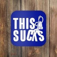 Funny This Sucks Vacuum Cleaner Coaster thumb 0