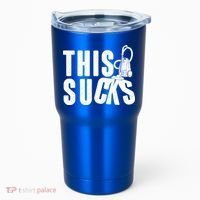 Funny This Sucks Vacuum Cleaner Tumbler thumb 0