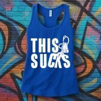 Funny This Sucks Vacuum Cleaner Women's Tank Top thumb 3