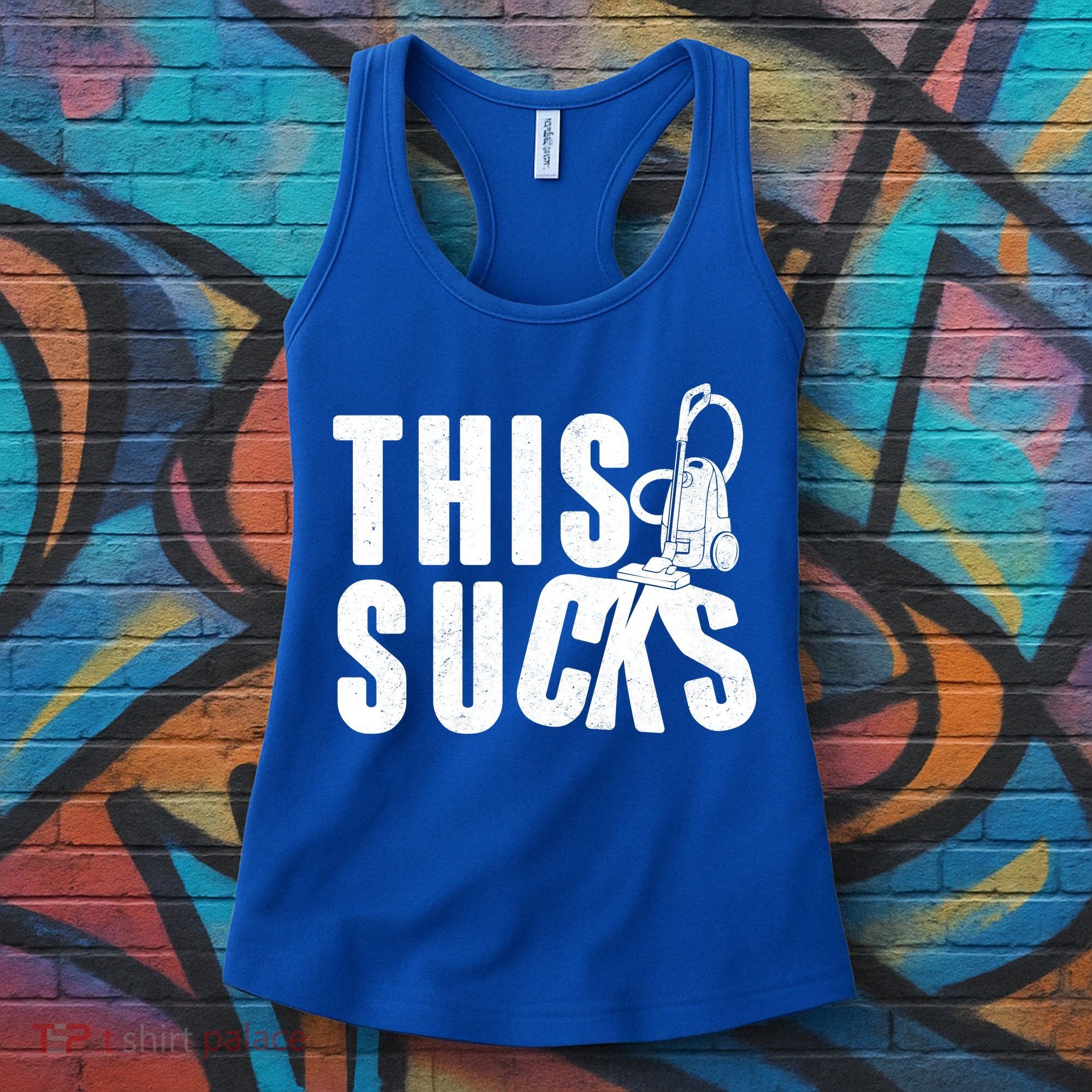 Funny This Sucks Vacuum Cleaner Women's Tank Top