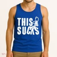 Funny This Sucks Vacuum Cleaner Tank Top thumb 3
