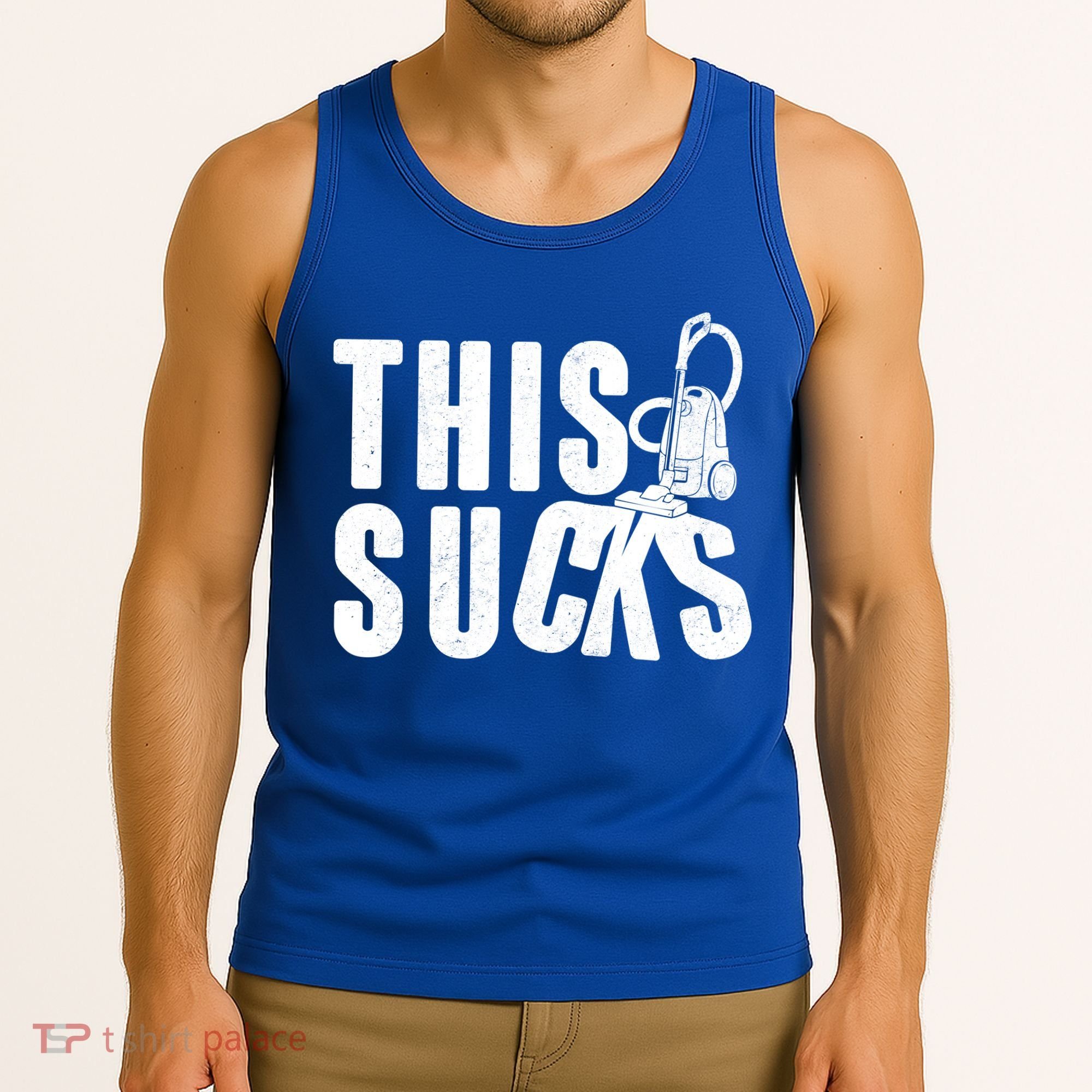 Funny This Sucks Vacuum Cleaner Tank Top