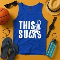 Funny This Sucks Vacuum Cleaner Tank Top thumb 4