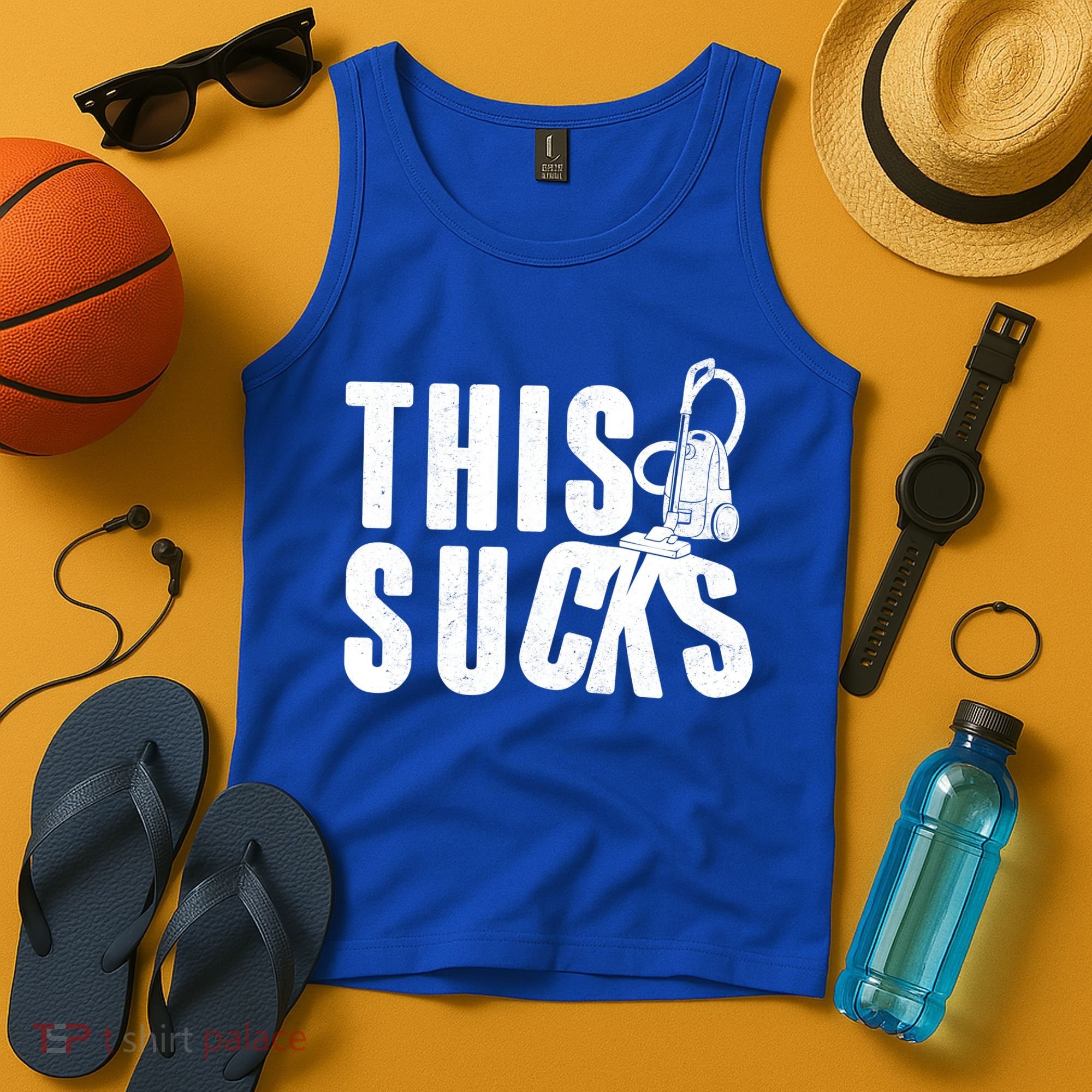 Funny This Sucks Vacuum Cleaner Tank Top