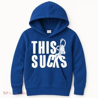 Funny This Sucks Vacuum Cleaner Kids Hoodie