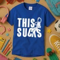 Funny This Sucks Vacuum Cleaner Kids T-Shirt thumb 3