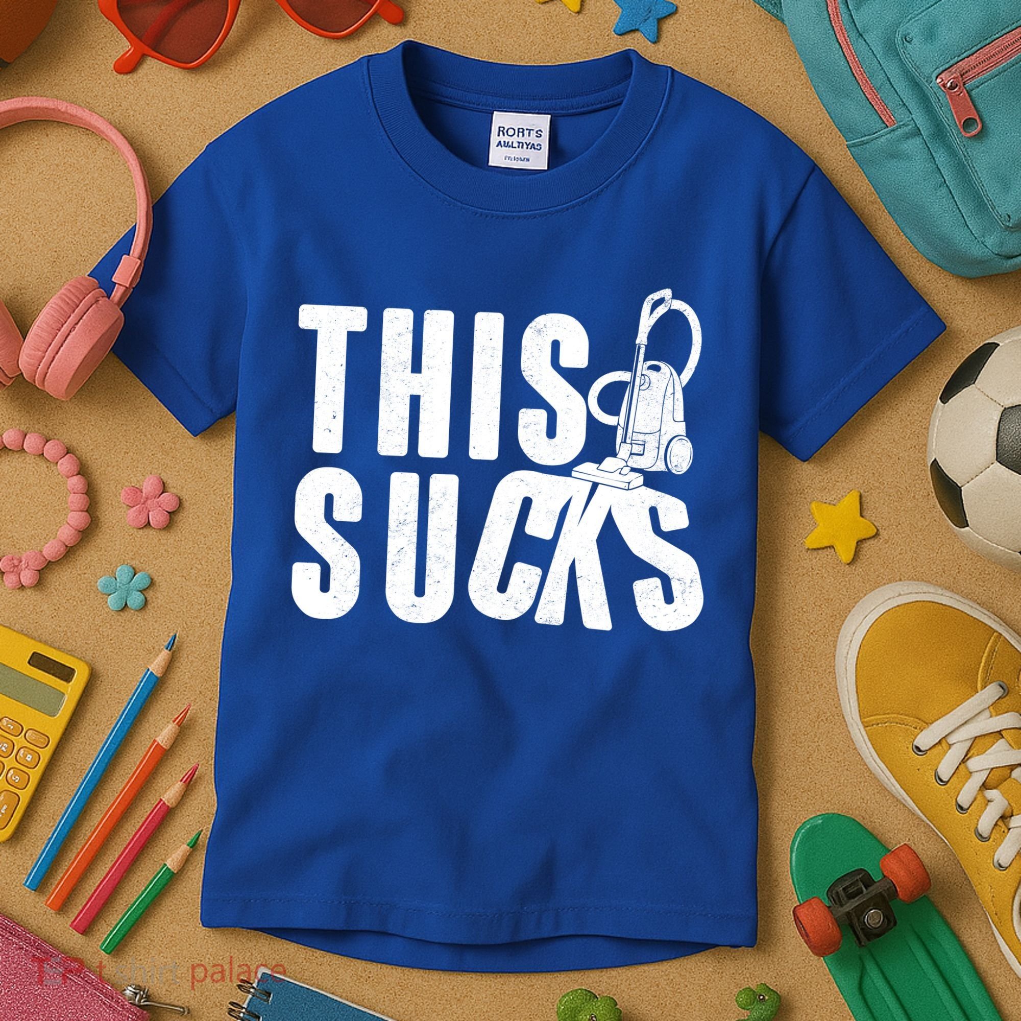 Funny This Sucks Vacuum Cleaner Kids T-Shirt