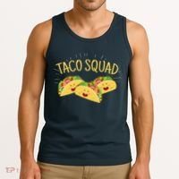 Funny Taco Squad Cute Mexican Food Lover Tank Top thumb 3