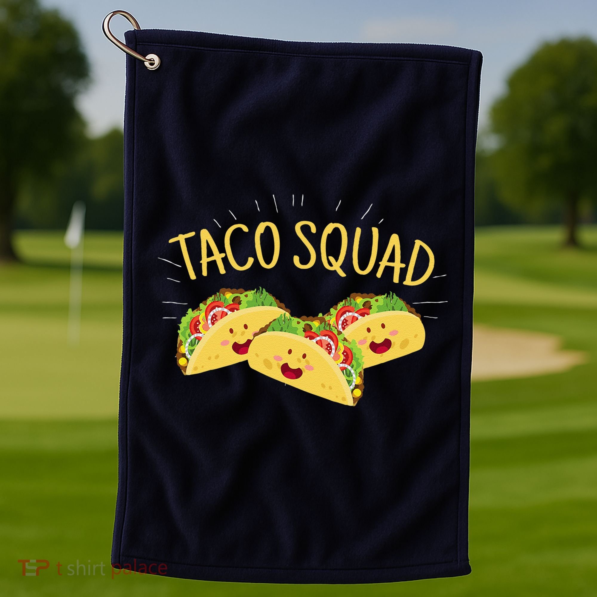 Funny Taco Squad Cute Mexican Food Lover Golf Towel