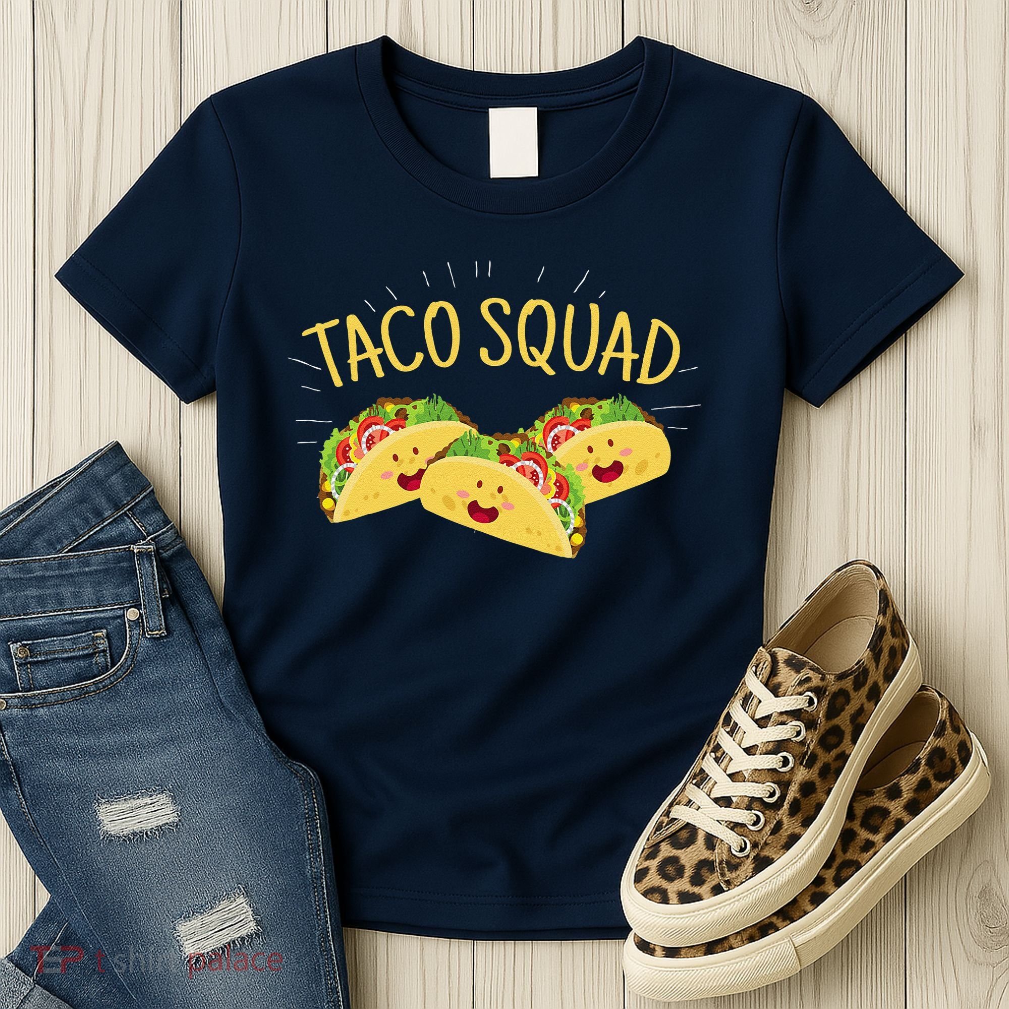 Funny Taco Squad Cute Mexican Food Lover Women's T-Shirt