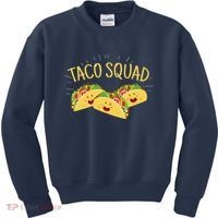 Funny Taco Squad Cute Mexican Food Lover Kids Sweatshirt thumb 0