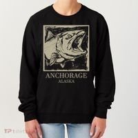 Fishing Town Souvenir Anchorage Alaska Gift Women's Sweatshirt thumb 0