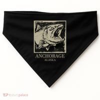 Fishing Town Souvenir Anchorage Alaska Gift USA-Made Doggie Bandana thumb 0