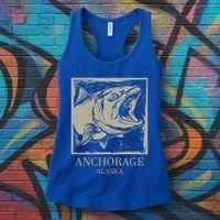 Fishing Town Souvenir Anchorage Alaska Gift Women's Tank Top thumb 3