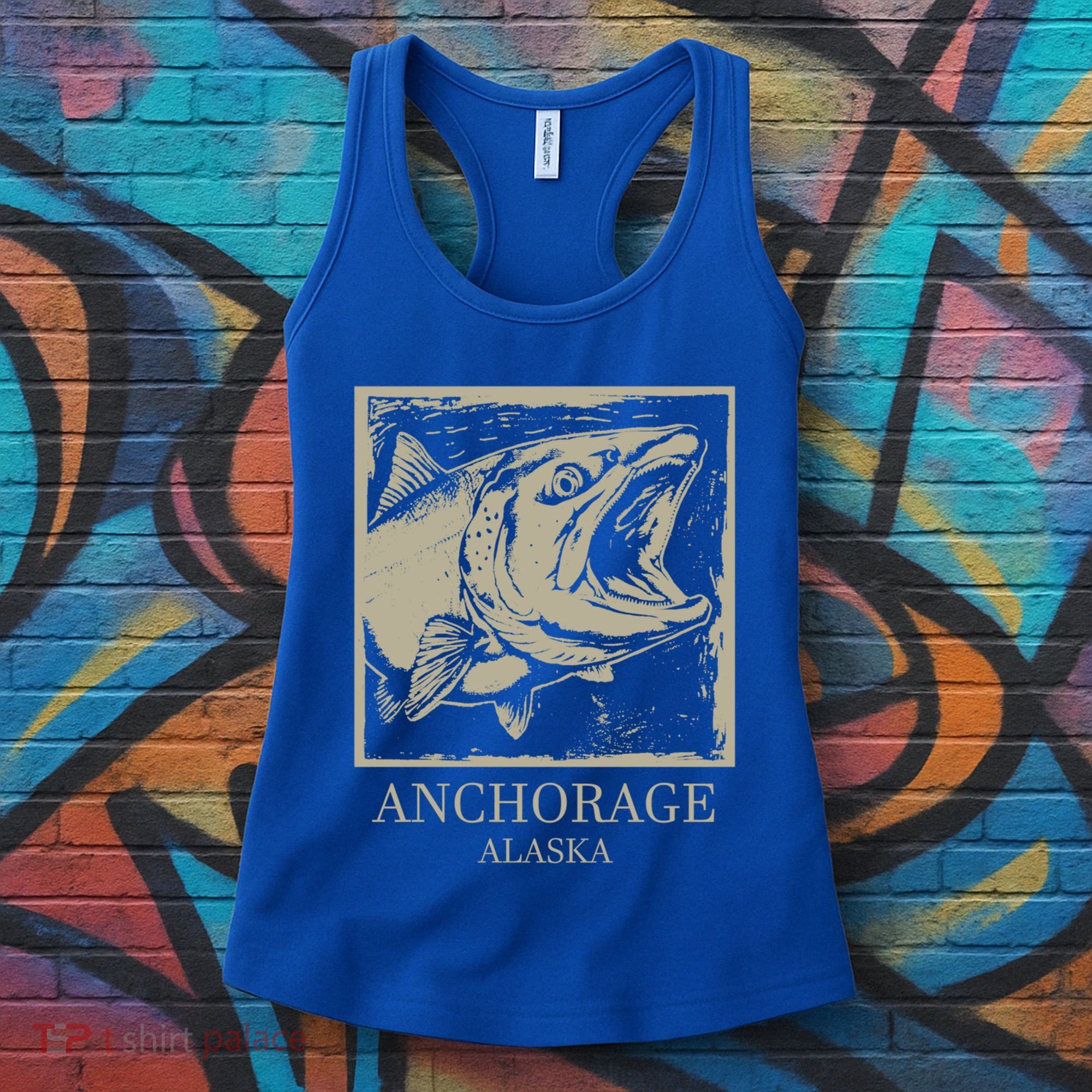 Fishing Town Souvenir Anchorage Alaska Gift Women's Tank Top