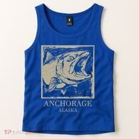 Fishing Town Souvenir Anchorage Alaska Gift Tank Top thumb 2