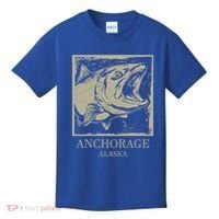 Fishing Town Souvenir Anchorage Alaska Gift Kids T-Shirt thumb 0