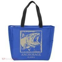 Fishing Town Souvenir Anchorage Alaska Gift Tote Bag thumb 0