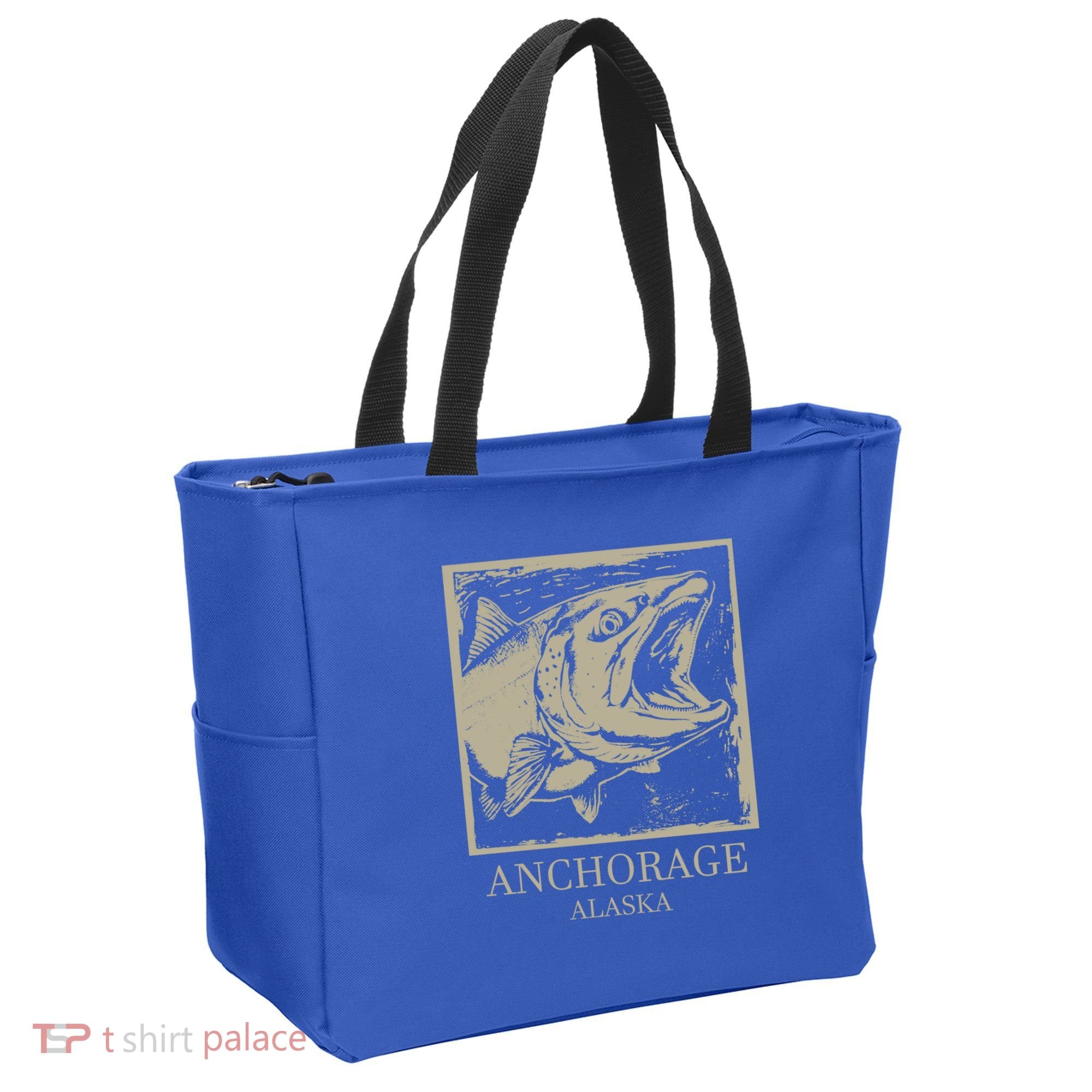 Fishing Town Souvenir Anchorage Alaska Gift Tote Bag
