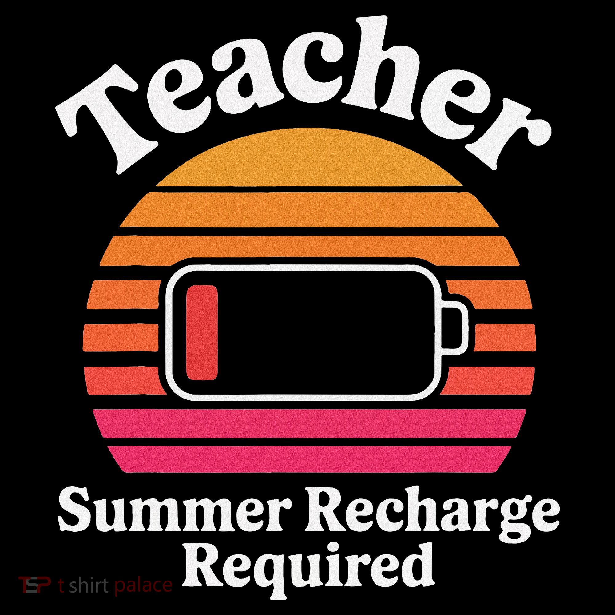 Funny Teacher Summer Recharge Required Low Battery Humor Coffee Mug