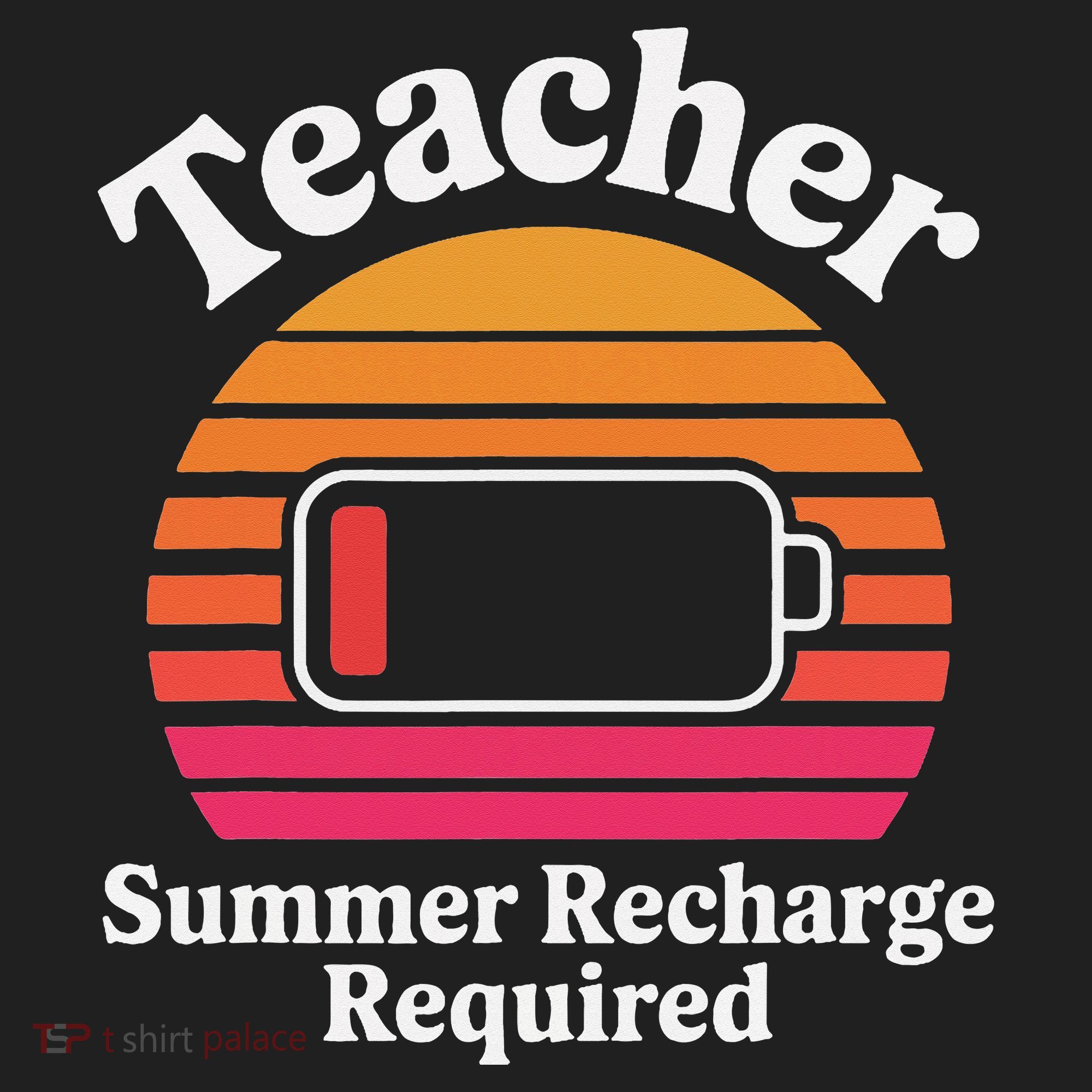 Funny Teacher Summer Recharge Required Low Battery Humor Hat