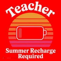 Funny Teacher Summer Recharge Required Low Battery Humor Santa Hat thumb 1