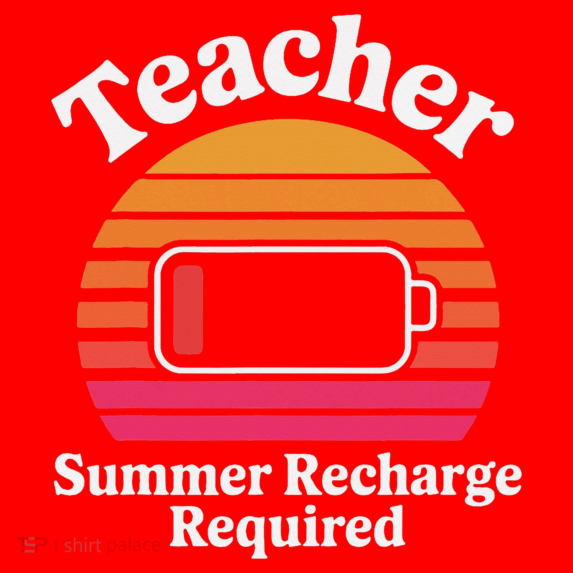 Funny Teacher Summer Recharge Required Low Battery Humor Santa Hat