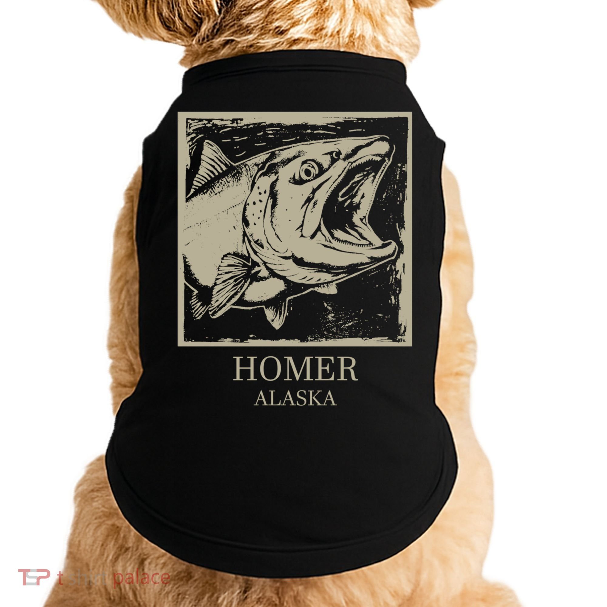 Fishing Town Souvenir Homer Alaska Cute Gift Doggie Tank