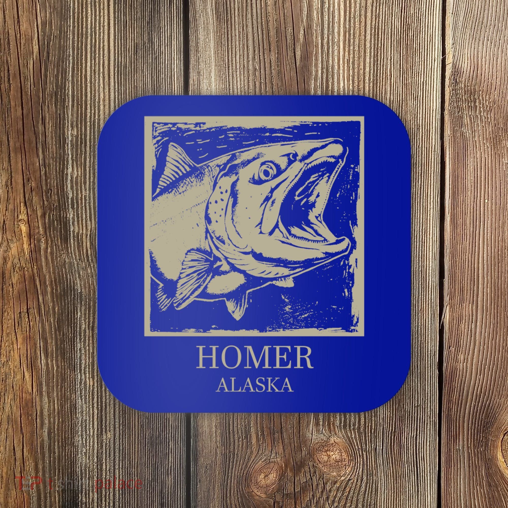 Fishing Town Souvenir Homer Alaska Cute Gift Coaster