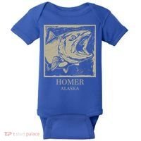 Fishing Town Souvenir Homer Alaska Cute Gift Baby Bodysuit thumb 0