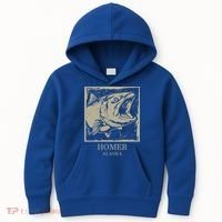 Fishing Town Souvenir Homer Alaska Cute Gift Kids Hoodie thumb 0