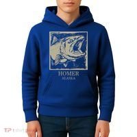 Fishing Town Souvenir Homer Alaska Cute Gift Kids Hoodie thumb 4